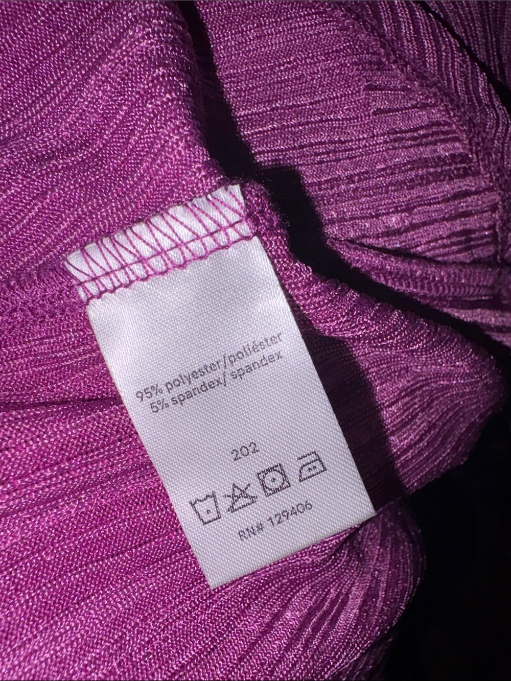 VENUS Lilac Halter Ribbed High-Low Top - Picture 6 of 6